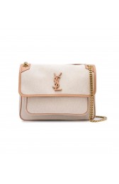 Best 1:1 Yves Saint Laurent IN CANVAS AND LEATHER Y698894H Apricot HV00524OR71