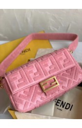 Best FENDI BAGUETTE Shoulder Bag 8BR771A pink HV01905Ml87