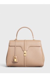 CELINE MEDIUM 16 BAG IN SATINATED CALFSKIN 187373 BEIGE HV06961rh54