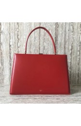 CELINE MEDIUM CLASP HANDBAG IN BOX CALFSKIN WITH PATINA 180923 fuchsia HV00094Kd37