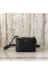 Celine TRIO BAG IN SMOOTH LAMBSKIN MINI 1920 black HV10648Fh96