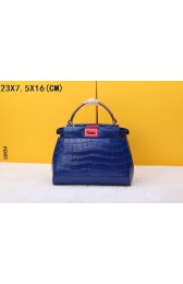 Cheap Fendi winter best-selling model crocodile 520885 blue&khaki HV01111sZ66