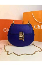 Chloe Drew Shoulder Bags Calfskin Leather 2709 Dark Blue HV02536vX33