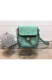 Chloe Faye original suede leather Backpack C4756 green HV01301Yr55