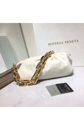 Copy Bottega Veneta Nappa lambskin soft Shoulder Bag 620230 White HV06371Kn92