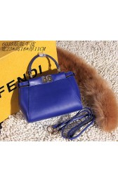 Copy Newest 2015 Fendi original leather 6035 blue HV10021Kn92