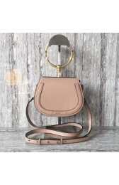 Designer Replica Chloe Nile Calfskin Leather Shoulder Bag A03371 Light Pink HV00536CF36