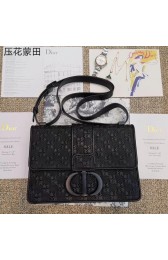 Dior 30 MONTAIGNE CALFSKIN BAG M92031 black HV08769Lp50