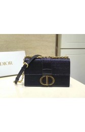 Dior 30 MONTAIGNE SMOOTH CALFSKIN FLAP BAG C9230 black HV04587dN21