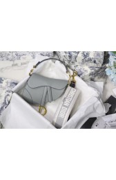 DIOR GRAY STONE SADDLE GRAIN CALFSKIN BAG M0446C HV02127hI90