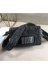 Dior JADIOR Flap Bag Calfskin M8000 Black HV10803EB28