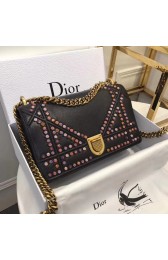 Dior SMALL DIORAMA BAG CALFSKIN M0422 black HV01228Rc99