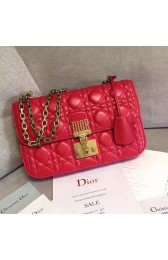 DIORADDICT FLAP BAG IN RED CANNAGE LAMBSKIN M5818 HV03350qM91