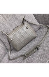 Fake 1:1 Bottega Veneta Sheepskin Shoulder Bag BV1142 grey HV11772YK70