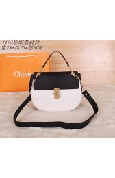 Fake 2015 Chloe new models original litchi grain 1123 black&white HV01843Hj78