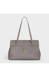 Fake Celine LARGE SOFT 16 BAG IN SUPPLE GRAINED CALFSKIN 194043 GREY HV04917xR88