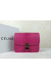 Fake Cheap 2015 Celine Classic retro original true snakeskin 11042-1 rose HV06874Kt89