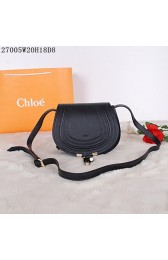 Fake Chloe mini shoulder bags calf leather 27005 black HV10036Qv16