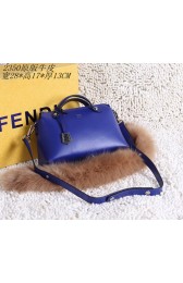 Fake Fendi tote bags calfskin leather 2350 royal blue HV01068Lh27