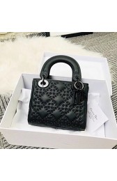 Fake MINI LADY DIOR BAG CALFSKIN M0598S black HV09783Lh27