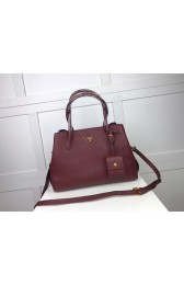 Fake Prada Calf leather bag 1127 Burgundy HV01275pE71