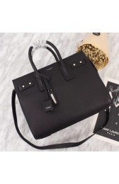 Fake SAINT LAURENT Sac de Jour Slouch small grained leather 5711 black HV01810QF99