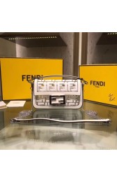 Fendi BAGUETTE MINI PU tote bag 8BS017 white HV11152Pu45