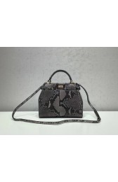 Fendi MINI PEEKABOO Handbag asphalt-grey pytho 8BN244K HV02617Rk60