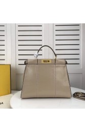 FENDI PEEKABOO ICONIC cream leather bag F0837 HV02676wv88