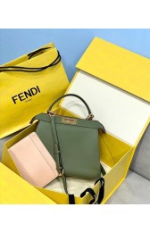 Fendi PEEKABOO ISEEU MEDIUM leather bag 70193 green HV02865TP23