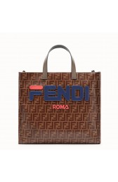 Fendi SHOPPER F1843 brown&blue HV11264vK93