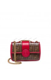 Fendi WALLET ON CHAIN 8HF836 RED HV09087tQ92