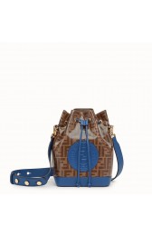 First-class Quality Fendi MON TRESOR Multicolor fabric bag 8BT298 blue HV10207Sf41