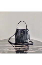 First-class Quality Prada Saffiano leather mini shoulder bag 1BE055 black HV01683fm32