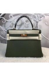 Hermes Birkin Tote Bag Original Togo Leather BK35 Deark Green HV01413fH28