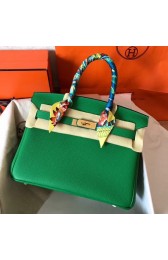 Hermes Birkin Tote Bag Original Togo Leather BK35 green HV02221aM39