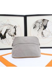 Hermes Cosmetic Bag H3699 Light Grey HV04776aM39