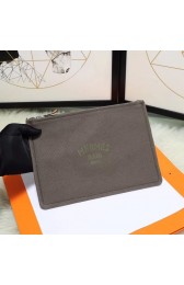 Hermes Cosmetic Bag H3700 Grey HV06928Hn31