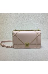 High Quality Dior DIORAMA BAG STUDDED LAMBSKIN M0422 pink HV11325pR54