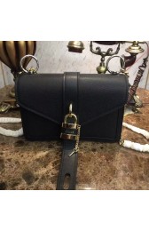 High Quality Imitation Chloe Original Calfskin Leather Bag 3S068 Black HV05090Vu82