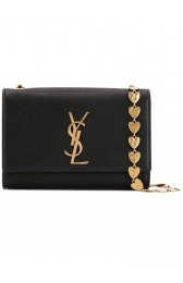 High Quality Yves Saint Laurent Kate Small Original Leather Shoulder Bag Y517023 Black HV04025pR54