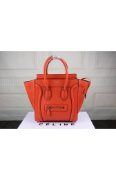 Hot 2015 Celine classic litchi grain 3308-1 orange HV08913io40