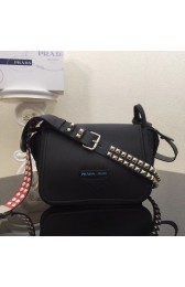 Hot Prada Concept calf leather bag 1BD123 black HV05529cT87