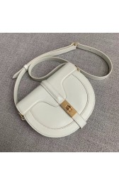 Imitation AAA CELINE SMALL BESACE 16 BAG IN SATINATED CALFSKIN CROSS BODY 188013 WHITE HV01067kf15