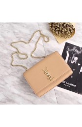 Imitation AAA Yves Saint Laurent Monogramme Cross-body Shoulder Bag 311228 Apricot HV00382kf15