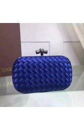 Imitation Bottega Veneta Japanese Silk ribbon Clutch 0312 blue HV10599Nj42