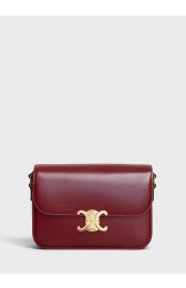 Imitation CELINE MEDIUM TRIOMPHE BAG IN SHINY CALFSKIN CL87363 LIGHT BURGUNDY HV00163Fo38