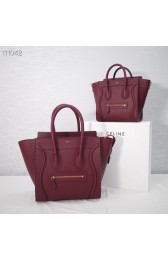 Imitation CELINE MICRO LUGGAGE HANDBAG IN LAMINATED LAMBSKIN 167793-21 HV01451SU58