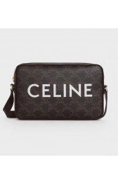 Imitation Celine MINI FOLCO BAG IN TRIOMPHE CANVAS CL9450 black HV11672uq94