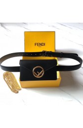 Imitation Fendi BELT BAG leather belt bag 8BM005 black HV03642uq94